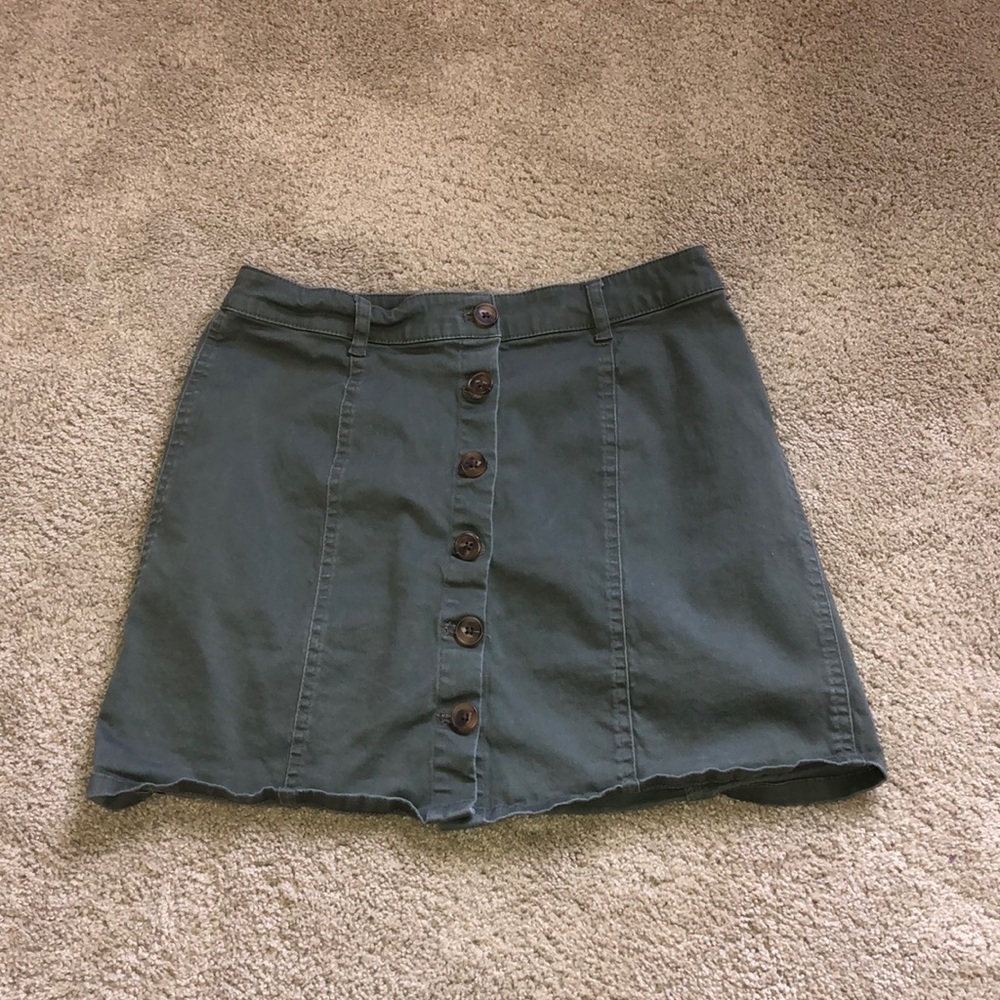 Green skirt